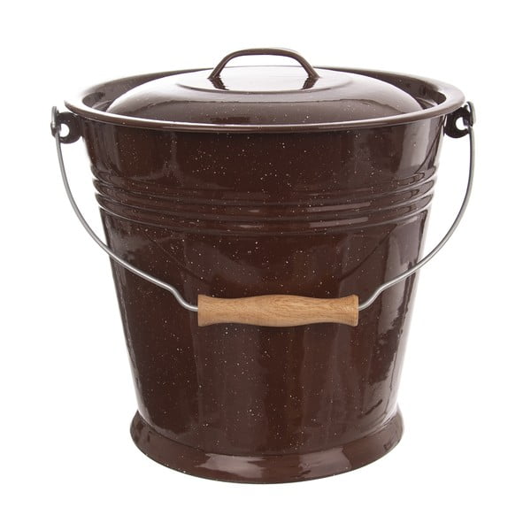 Emaljēts spainis 10 l Brown – Orion