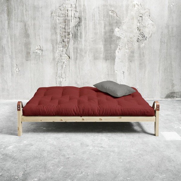Dīvāns gulta Karup Poetry Natural/Passion Red/Granite Grey-image-2