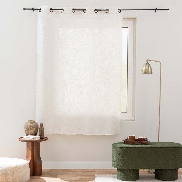 Krēmkrāsas aizkars 140x240 cm Pauline – douceur d'intérieur-image-1