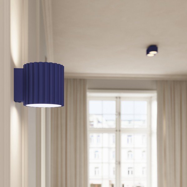 Zila metāla prožektora tipa lampa ø 10 cm Zora – Sollux-image-2