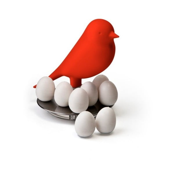 Sarkans statīvs ar magnētiem Qualy Magnetic Egg Sparrow
