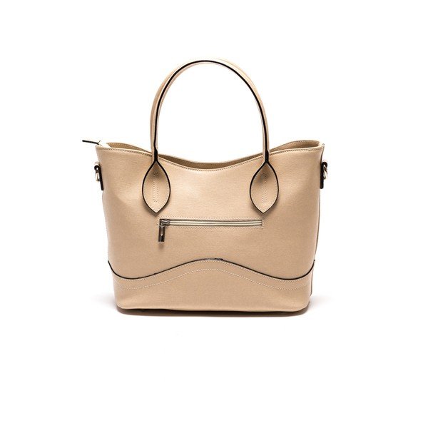 Ādas rokassoma Anna Luchini 08 Beige-image-1