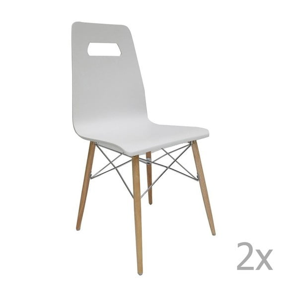2 baltu krēslu komplekts Evergreen House Ricardo