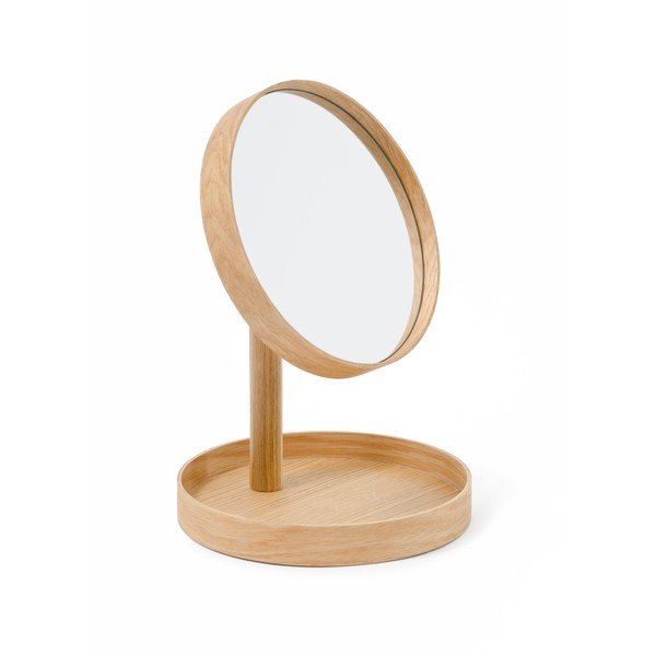 Kosmētiskais spogulis ar ozolkoka rāmi Wireworks Cosmos, ø 25 cm-image-2