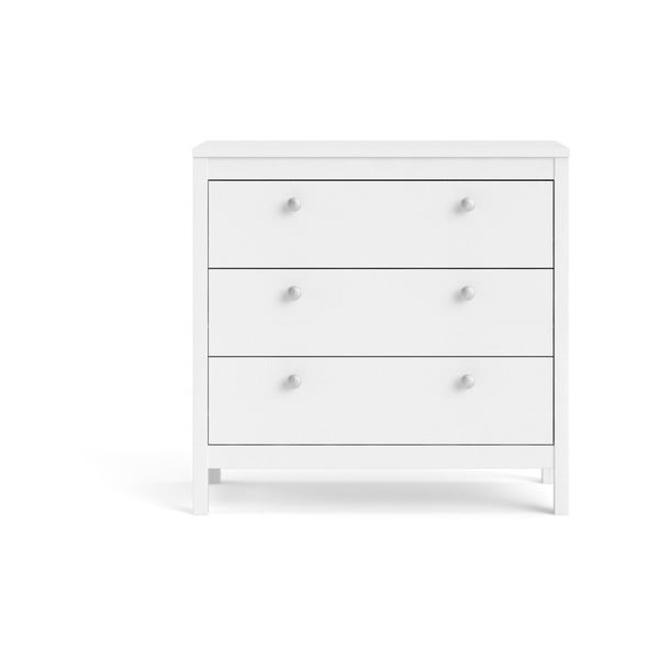 Balta zema kumode 82x80 cm Madrid – Tvilum-image-2