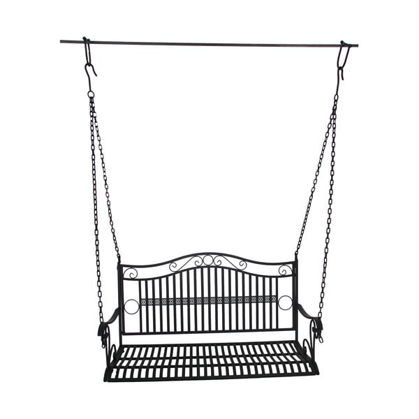 Melna metāla dārza šūpoles Cumbal – Garden Pleasure