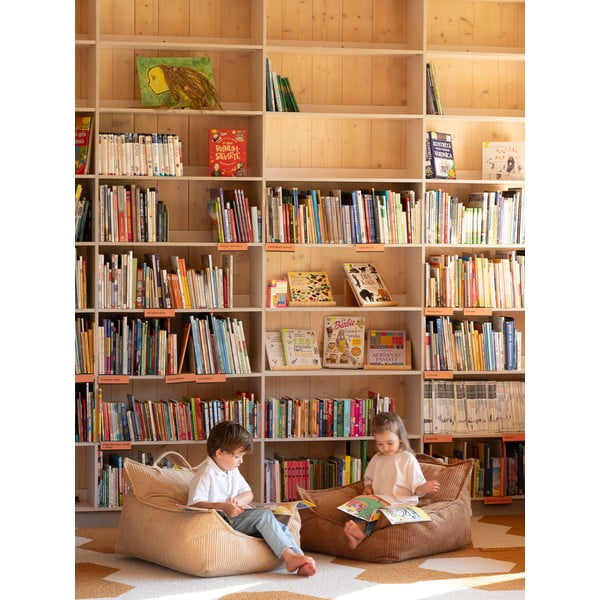 Brūns velveta bērnu sēžammaiss Chair – Wigiwama-image-4