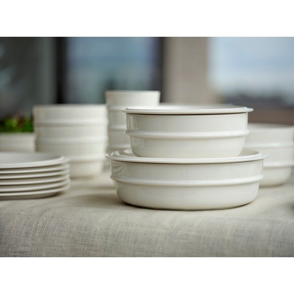 Krēmkrāsas porcelāna zupas bļodiņa 600 ml Eau – Zone-image-3