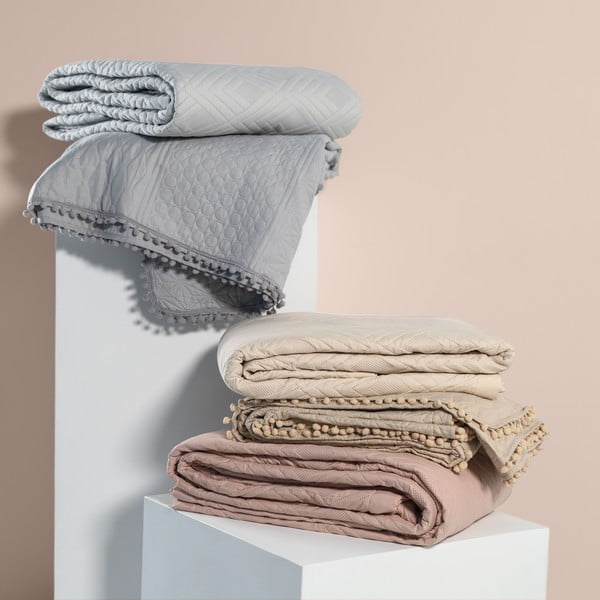 Dzeltens gultas pārklājs 200x220 cm Meadore – Restilo-image-4