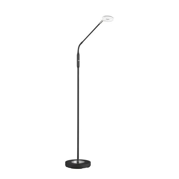 Melna LED stāvlampa ar regulējamu spilgtumu (augstums 150 cm) Dent – Fischer & Honsel