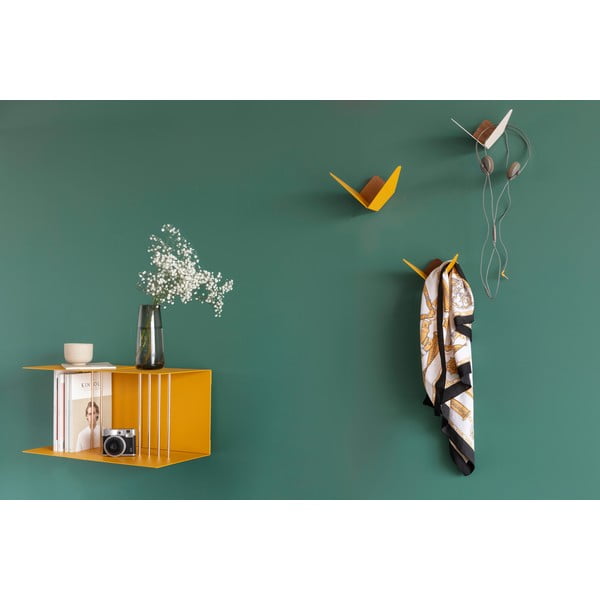 Okera dzeltens metāla sienas plaukts Teaser – UMAGE-image-1