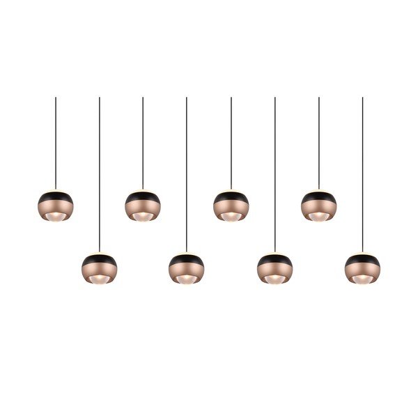Melna/vara krāsas LED piekaramā lampa ar metāla abažūru Orbit – Trio Select-image-2