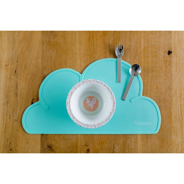 Tirkīzzils silikona paliktnis Kindsgut Cloud, 49 x 27 cm-image-1
