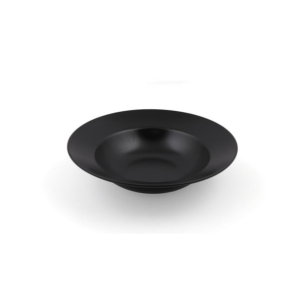 Melns zupas māla šķīvis ø 26 cm – Hermia