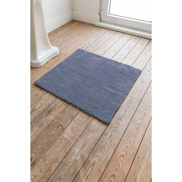 Zils kokvilnas vannasistabas paklājs Tiseco Home Studio Luca, 60 x 60 cm-image-1