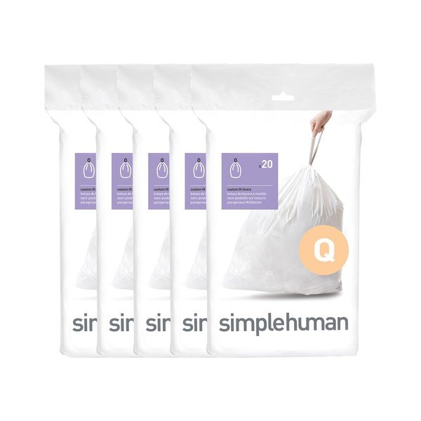 Savelkami atkritumu maisi (100 gab.) 65 l Q – simplehuman