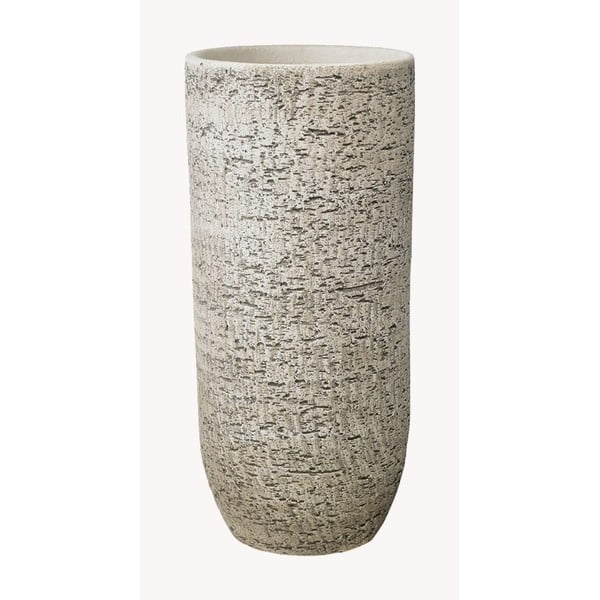 Pelēka keramikas vāze Big pots Portland, augstums 50 cm