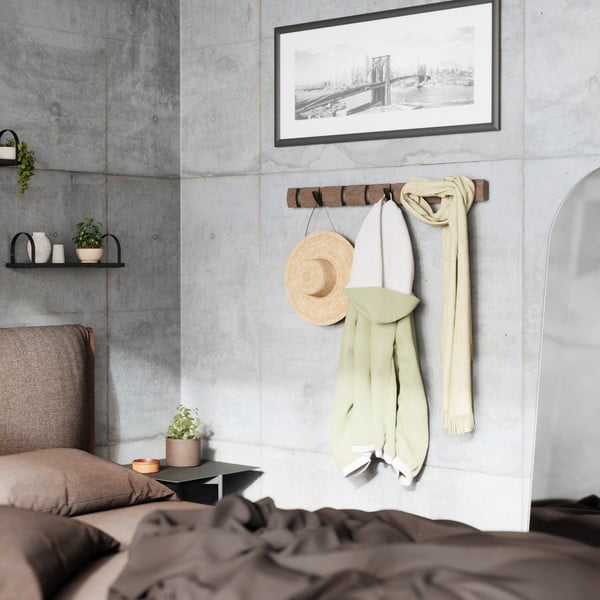 Pelēks sienas pakaramais no papeles koka Flip – Umbra-image-1