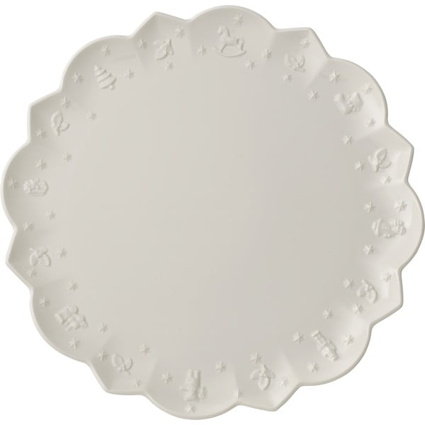 Balts porcelāna šķīvis ar Ziemassvētku motīvu Villeroy & Boch, ø 33,7 cm