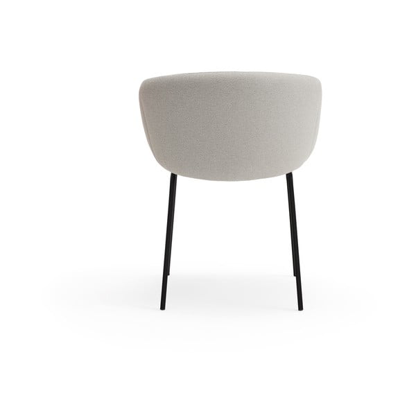 Gaiši pelēks polsterēts ēdamistabas krēsls Add – Teulat-image-4