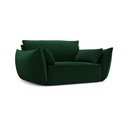 Tumši zaļš samta atpūtas krēsls Vanda – Mazzini Sofas