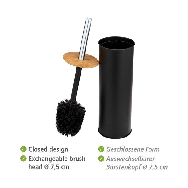 Melna tērauda tualetes birste Tortona – Wenko-image-4