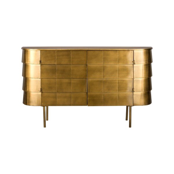 Zelta krāsas metāla kumode 117x70x26 cm Hanna – Dutchbone