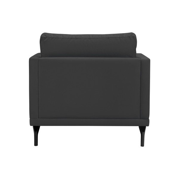 Tumši pelēks krēsls ar melnu kāju balstu Windsor & Co Sofas Jupiter-image-3