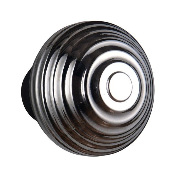 Tumši pelēka stikla LED sienas lampa ar USB ø 15,5 cm Earl – Reality