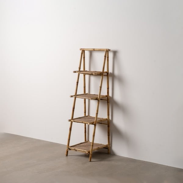 Dabīga toņa bambusa plaukts 48x152x50 cm Manali – Ixia-image-1