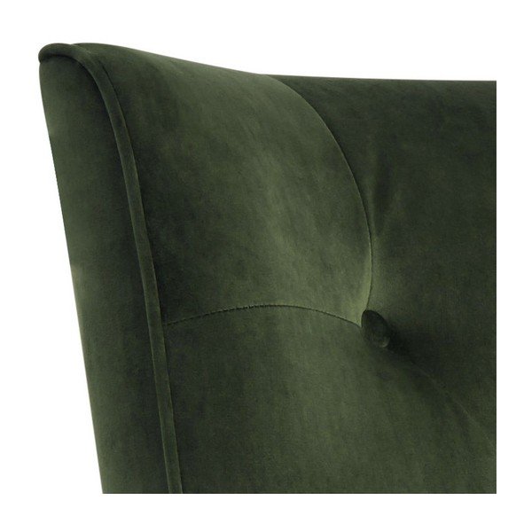 Tumši zaļš samta atzveltnes krēsls Actona Bodiva-image-1