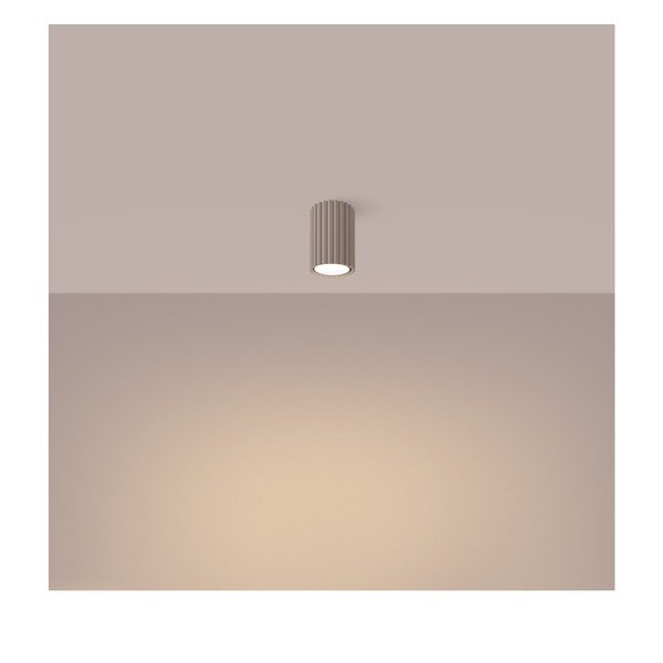 Pelēkbrūna metāla prožektora tipa lampa ø 6,5 cm Gleam – Sollux-image-1