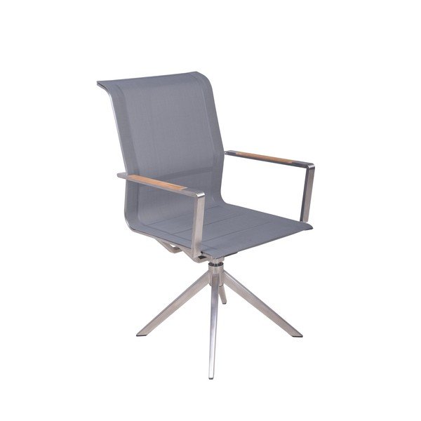 Pelēks metāla dārza krēsls Salida – Garden Pleasure