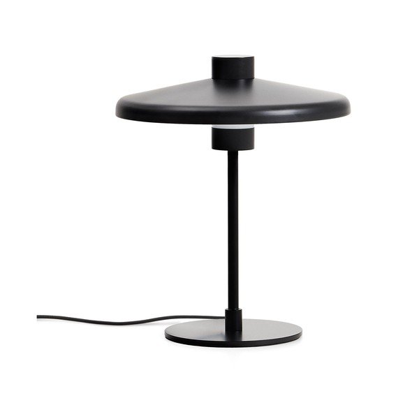 Melna galda lampa ar metāla abažūru (augstums 32,5 cm) Nuvira – Kave Home