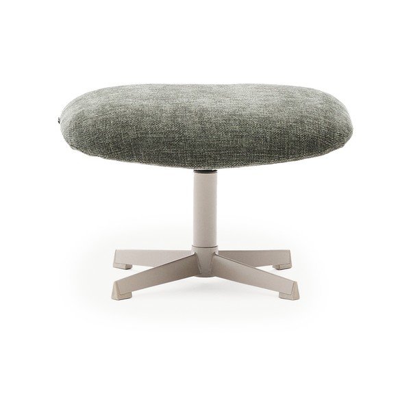 Zaļš kāju soliņš no šenila auduma Teryl – Kave Home-image-2