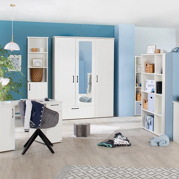 Balts bērnu grāmatu plaukts 49x190 cm Sylt – Roba-image-2