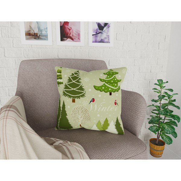 Vitaus uz spilvendrānas Ziemassvētku periods Cute Pattern II, 43 x 43 cm-image-1