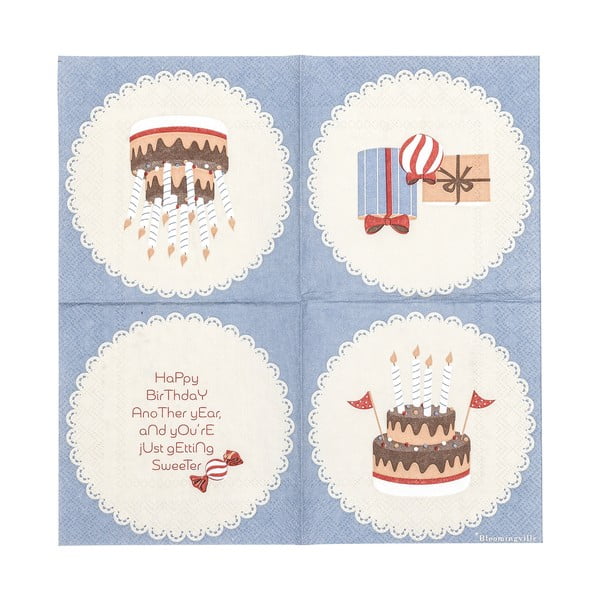 Papīra salvetes (20 gab.) Oscar – Bloomingville Mini-image-4