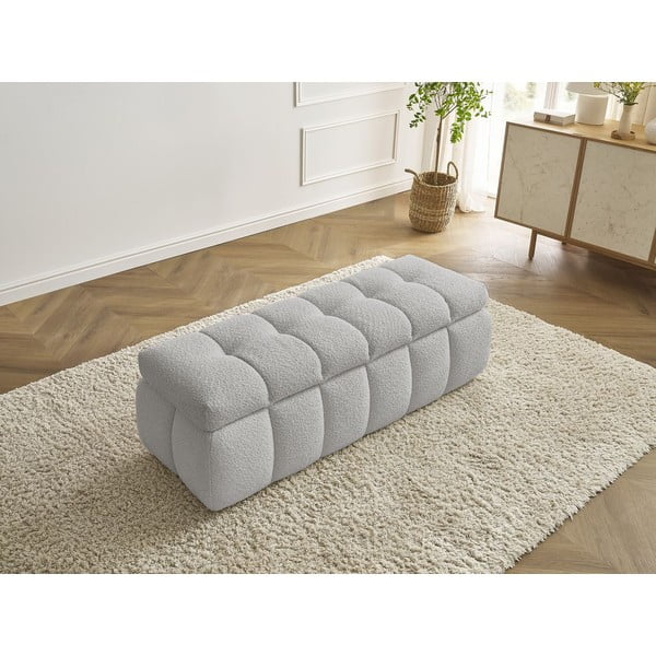 Gaiši pelēks sols no buklē auduma Mont Blanc – Bobochic Paris-image-3