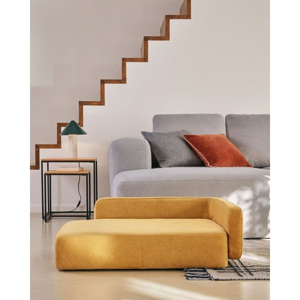 Suņu gulta sinepju dzeltenā krāsā 96x70 cm Bowie – Kave Home-image-4