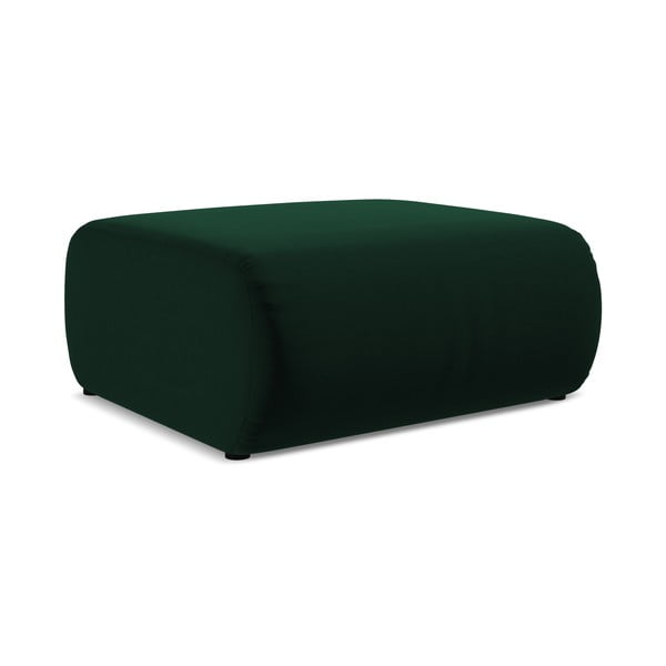 Tumši zaļš samta kāju soliņš Ekahi – Makamii-image-2