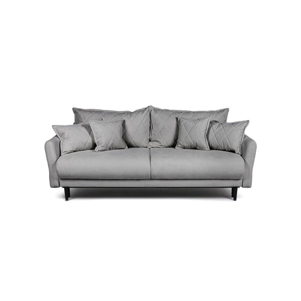 Pelēks izvelkams dīvāns 215 cm Bjork – Bonami Selection