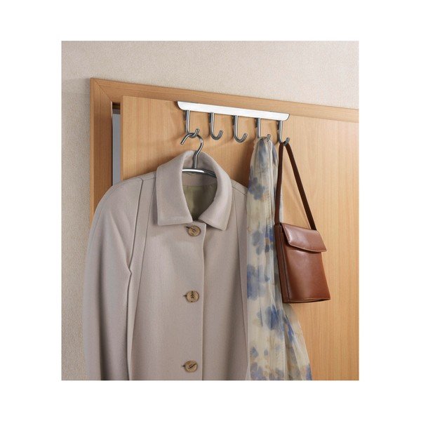 Durvju pakaramais ar 5 āķiem sudraba krāsā Wenko Asola-image-3