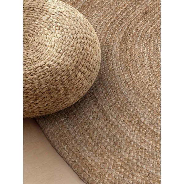 Tumša dabīga toņa divpusējs/ar rokām darināts džutas paklājs 160x230 cm Braided – Hanse Home-image-3