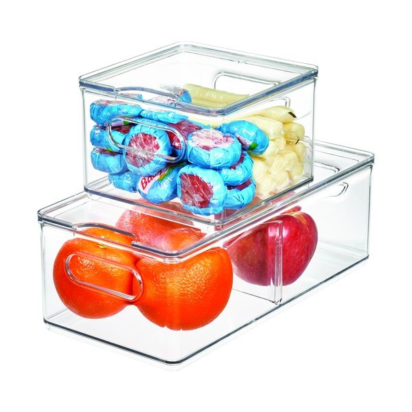 Caurspīdīga uzglabāšanas kaste ar vāku iDesign The Home Edit, 15,2 x 15,2 cm-image-4