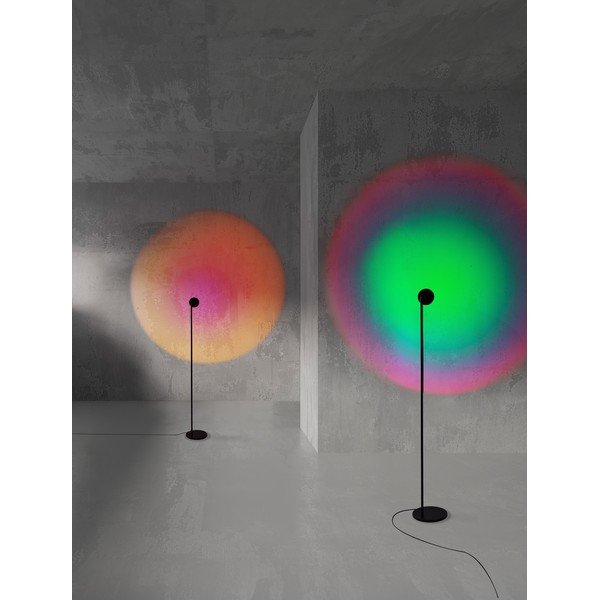 Matēti melna metāla LED stāvlampa ar saliekamu konstrukciju/ar regulējamu spilgtumu (augstums 121 cm) Irida – Nova Luce-image-1