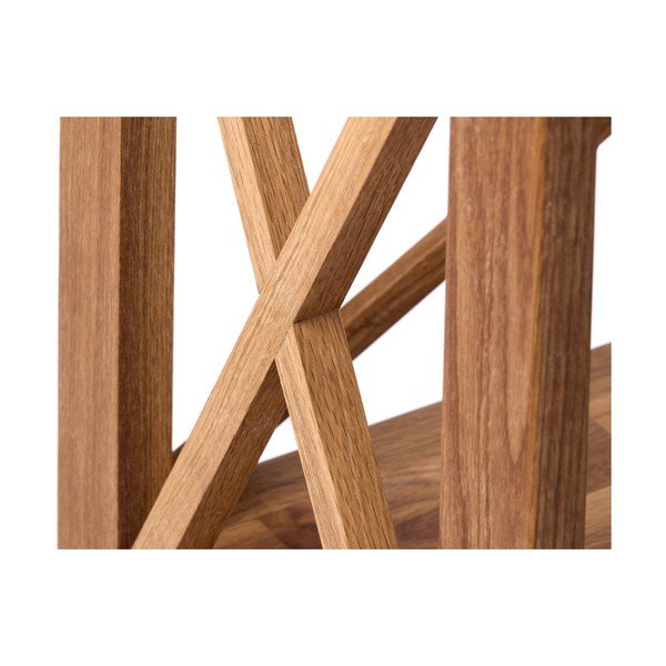 Dabīga toņa ozola masīvkoka plaukts 70x161 cm X-Shelf – Unique Furniture-image-4