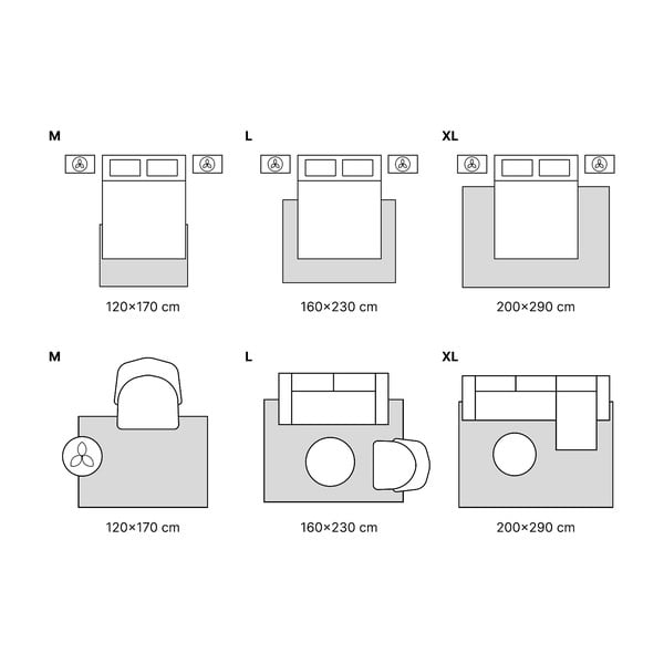 Krēmkrāsas/pelēkbrūns paklājs 160x230 cm Baresa – Universal-image-3