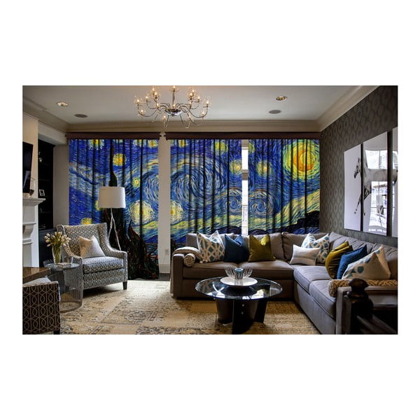 3 aizkaru komplekts Curtain Malisto, 140 x 260 cm