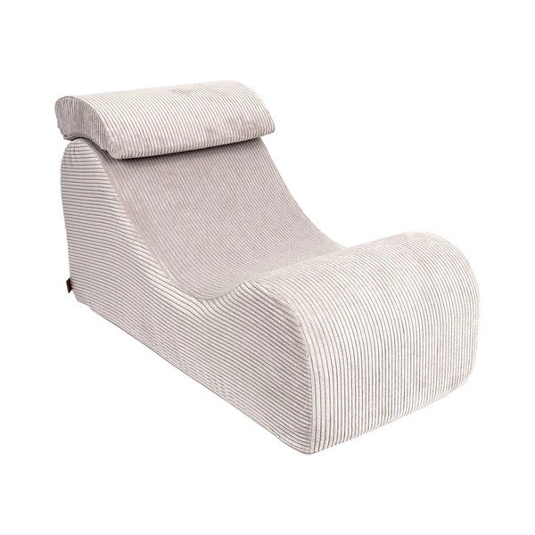 Krēmkrāsas velveta bērnu atpūtas krēsls Wave – Meowbaby-image-2